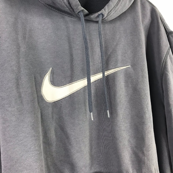 nike big check hoodie